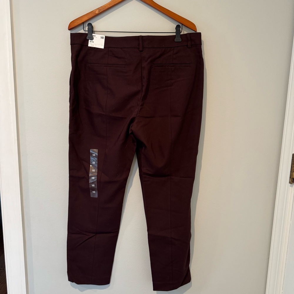 Express Rich Burgundy Pants - Picture 4 of 6